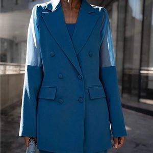 Blue Sapphire Double Breasted Blazer by @signedblake